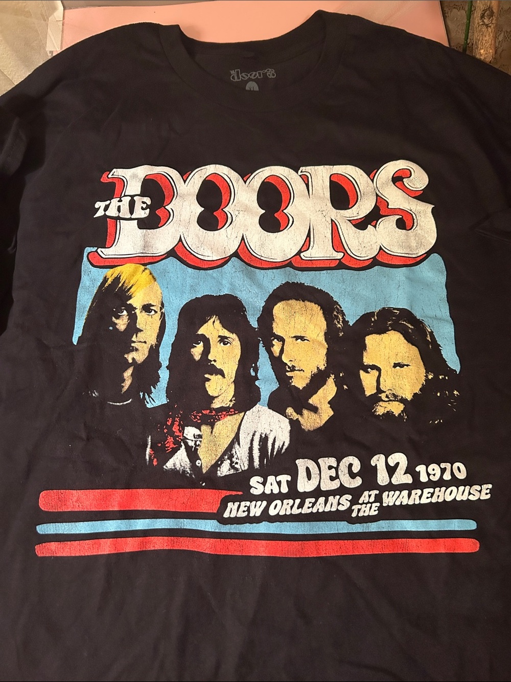 The Doors Graphic Crewneck Concert T-shirt in Black